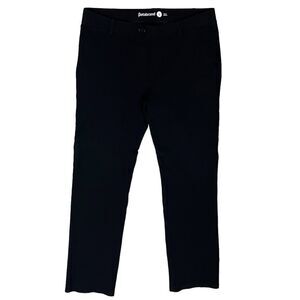 Betabrand Ponte Women’s Dress Yoga Black Pants Straight Leg Sz L